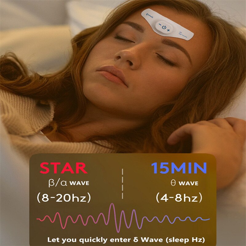 Microcurrent Sleep Aid for Depression Migraine and Head Massager